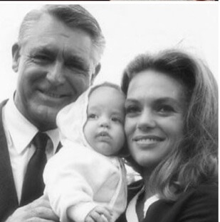 Dyan Cannon with her first husband and their daughter.